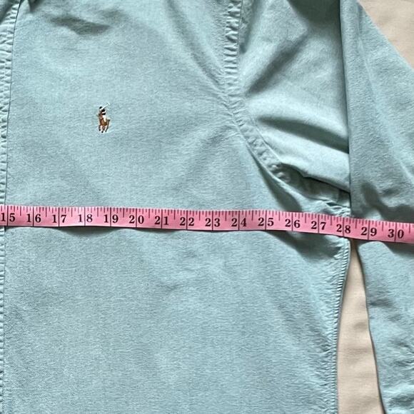 Ralph Lauren Men’s Light Sage Green Long Sleeve Button Up Shirt Size XXL - Picture 4 of 9